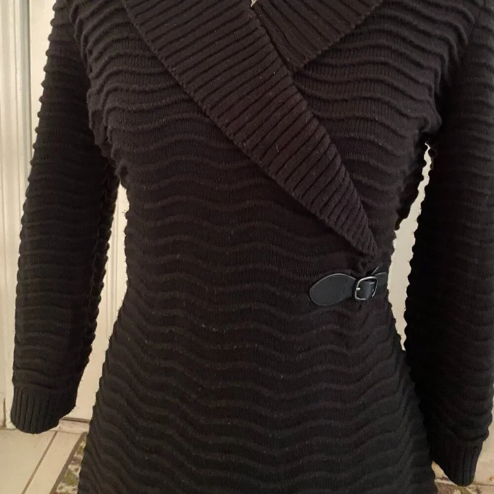 Calvin Klein Little black sweater dress - Picture 2 of 3